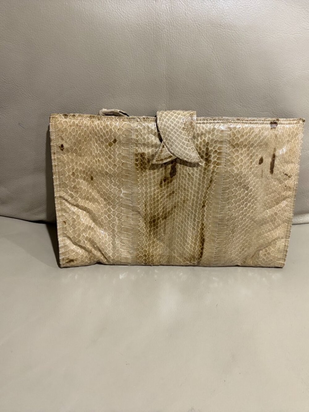 Vintage "Mary Ann Rosenfeld" Snakeskin Clutch (Preowned)